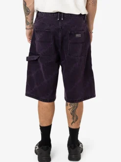 Hot Thrills x Epokhe Big Slacker Denim Short - Black/Purple