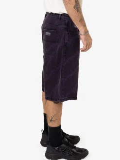Hot Thrills x Epokhe Big Slacker Denim Short - Black/Purple
