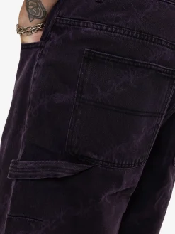 Hot Thrills x Epokhe Big Slacker Denim Short - Black/Purple