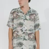 Clearance Thrills Tiger Vs Falcon Bowling Shirt - Tan
