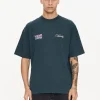 Sale Thrills Total Anarchy Box Fit Oversize Short Tee - Deep Teal DeepTeal