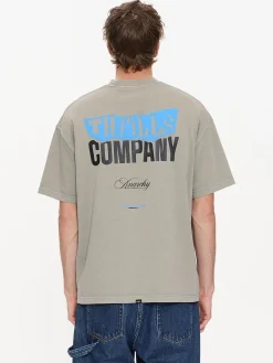 Best Thrills Total Anarchy Box Fit Oversize Short Tee - Fog