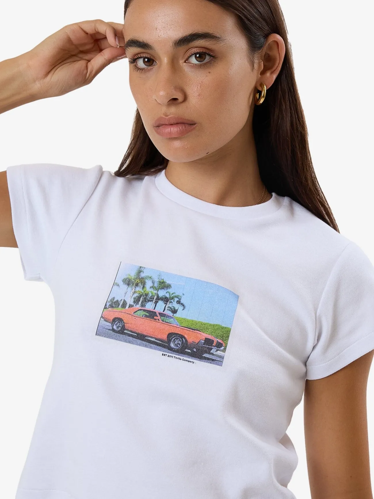 Hot Thrills Tribute To Chaos Mini Tee - White