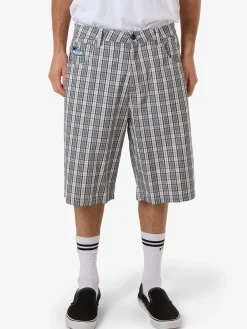 Online Thrills Trust In Us Big Slacker Short - White