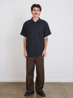 Online Thrills Unhinged Short Sleeve Shirt - Washed Black WashedBlack