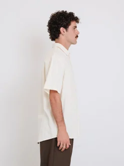 Fashion Thrills Unhinged Short Sleeve Shirt - Dirty White DirtyWhite