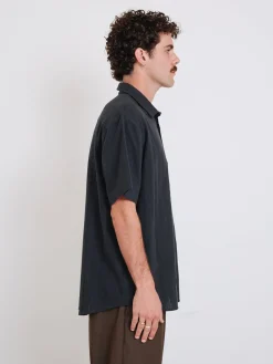 Online Thrills Unhinged Short Sleeve Shirt - Washed Black WashedBlack