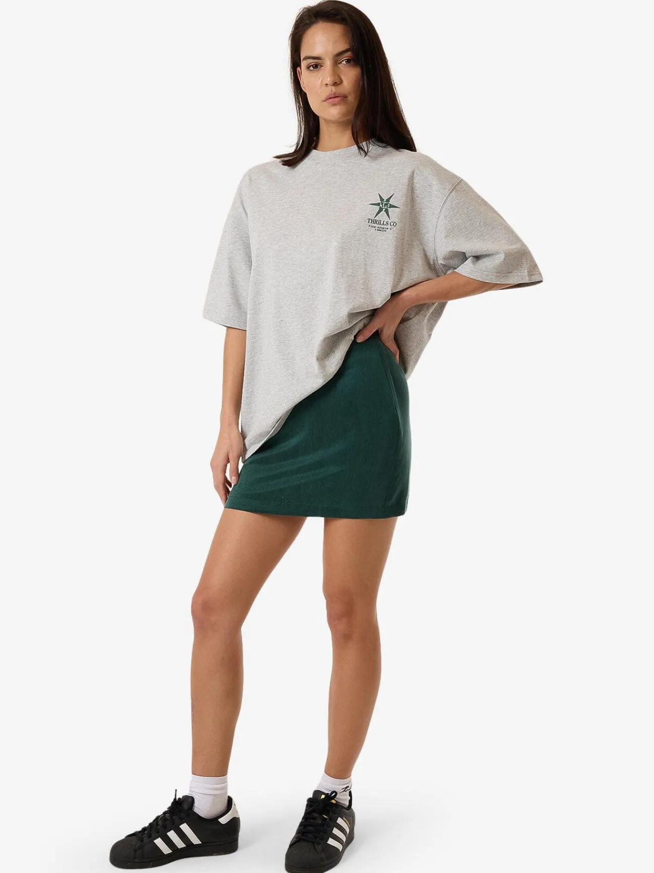 Online Thrills Valentina Mini Skirt - Deep Emerald DeepEmerald
