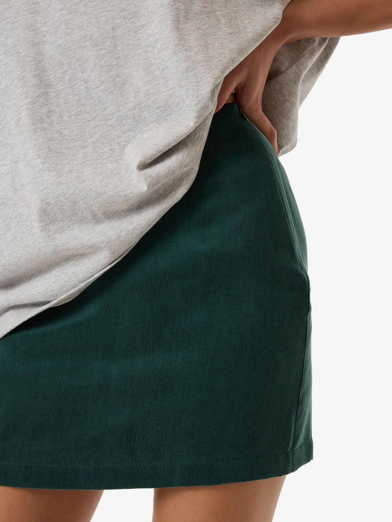 Online Thrills Valentina Mini Skirt - Deep Emerald DeepEmerald