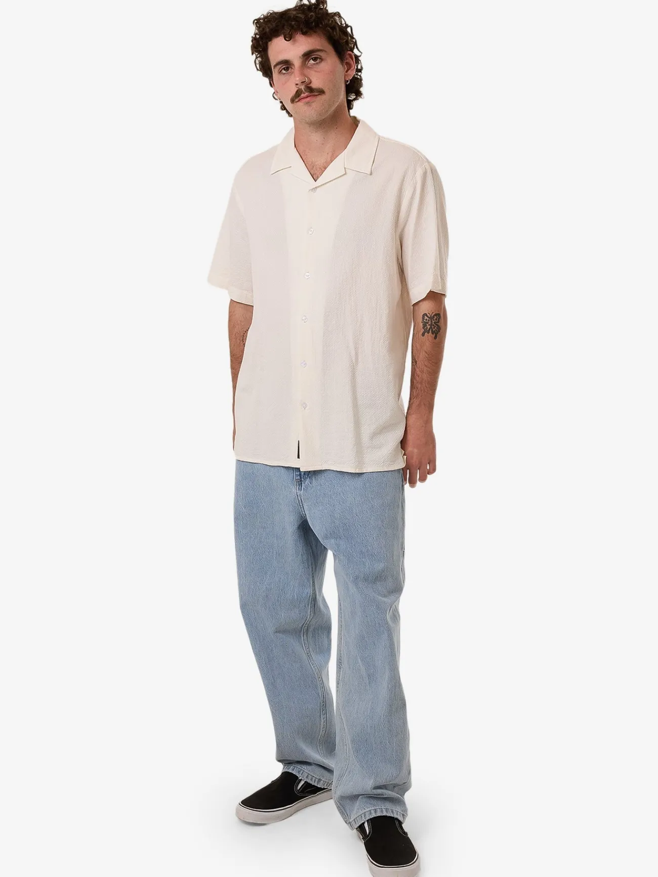 Fashion Thrills Walks Of Life Bowling Shirt - Heritage White HeritageWhite
