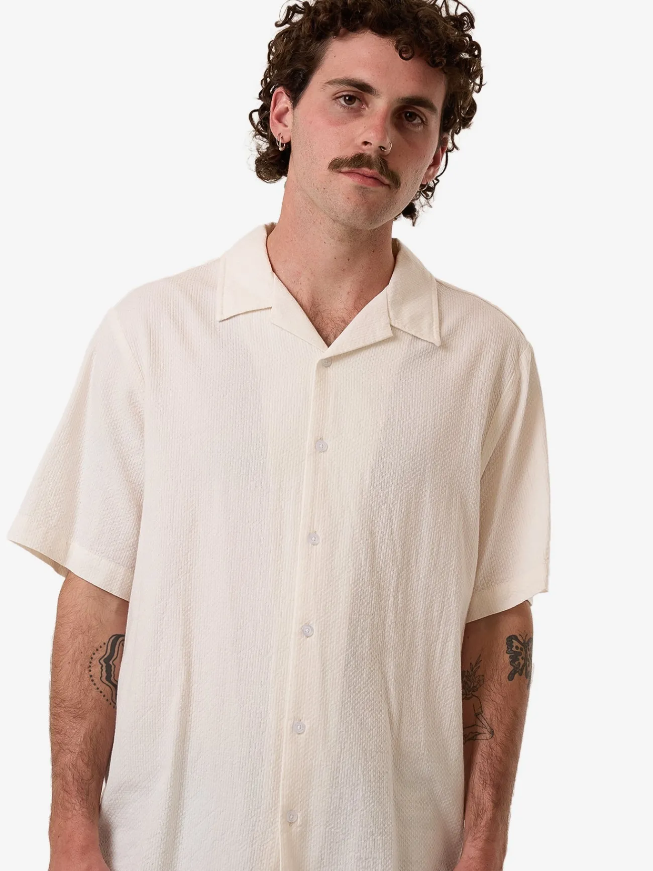 Fashion Thrills Walks Of Life Bowling Shirt - Heritage White HeritageWhite