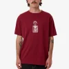 Hot Thrills Walks Of Life Merch Fit Tee - Cabernet