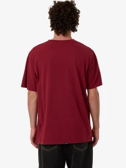 Hot Thrills Walks Of Life Merch Fit Tee - Cabernet