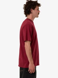 Hot Thrills Walks Of Life Merch Fit Tee - Cabernet