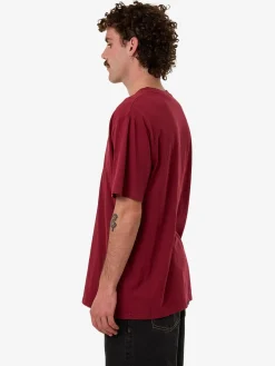 Hot Thrills Walks Of Life Merch Fit Tee - Cabernet