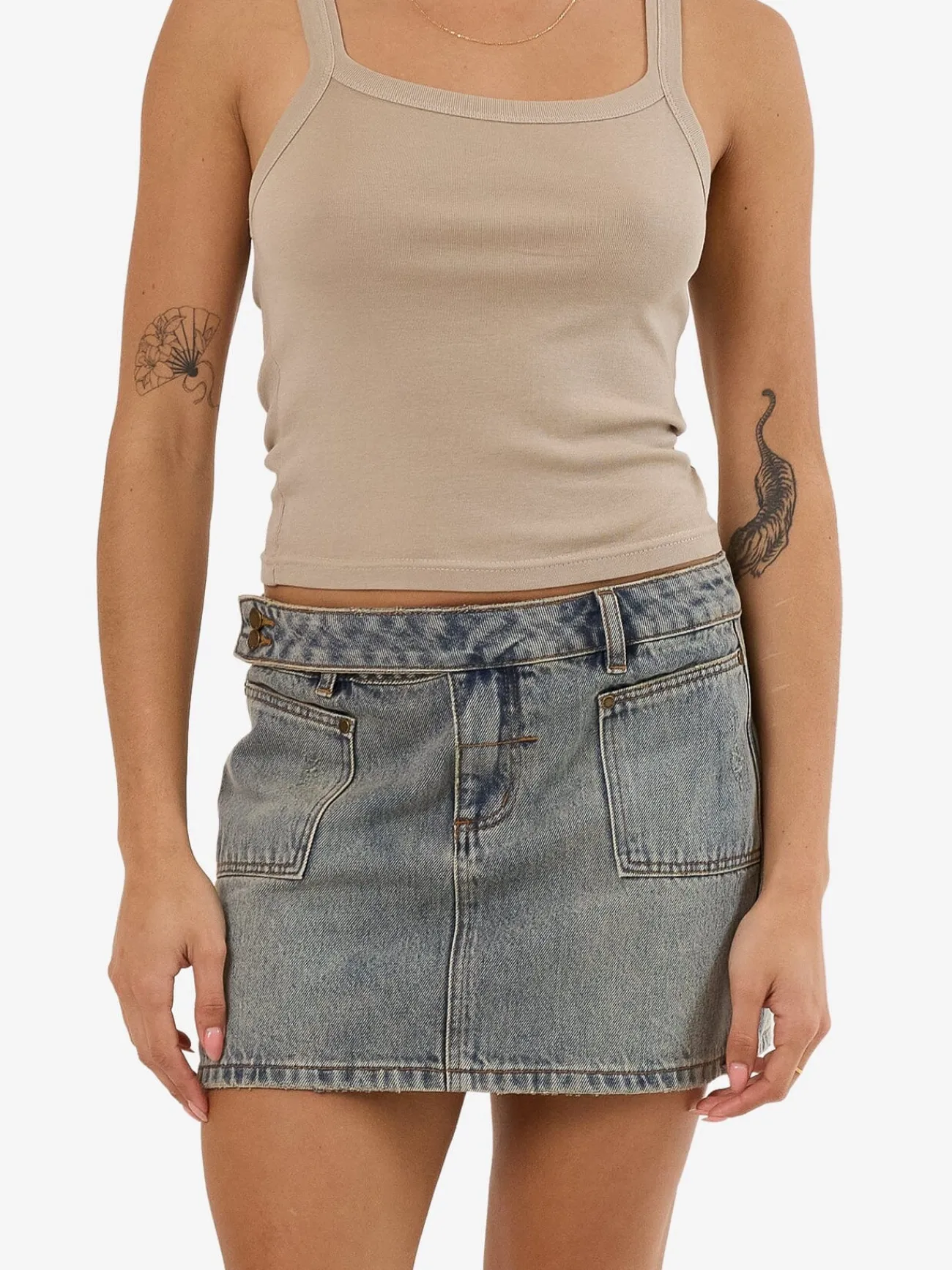Sale Thrills Wyatt Skirt - Worn Out Blue WornOutBlue