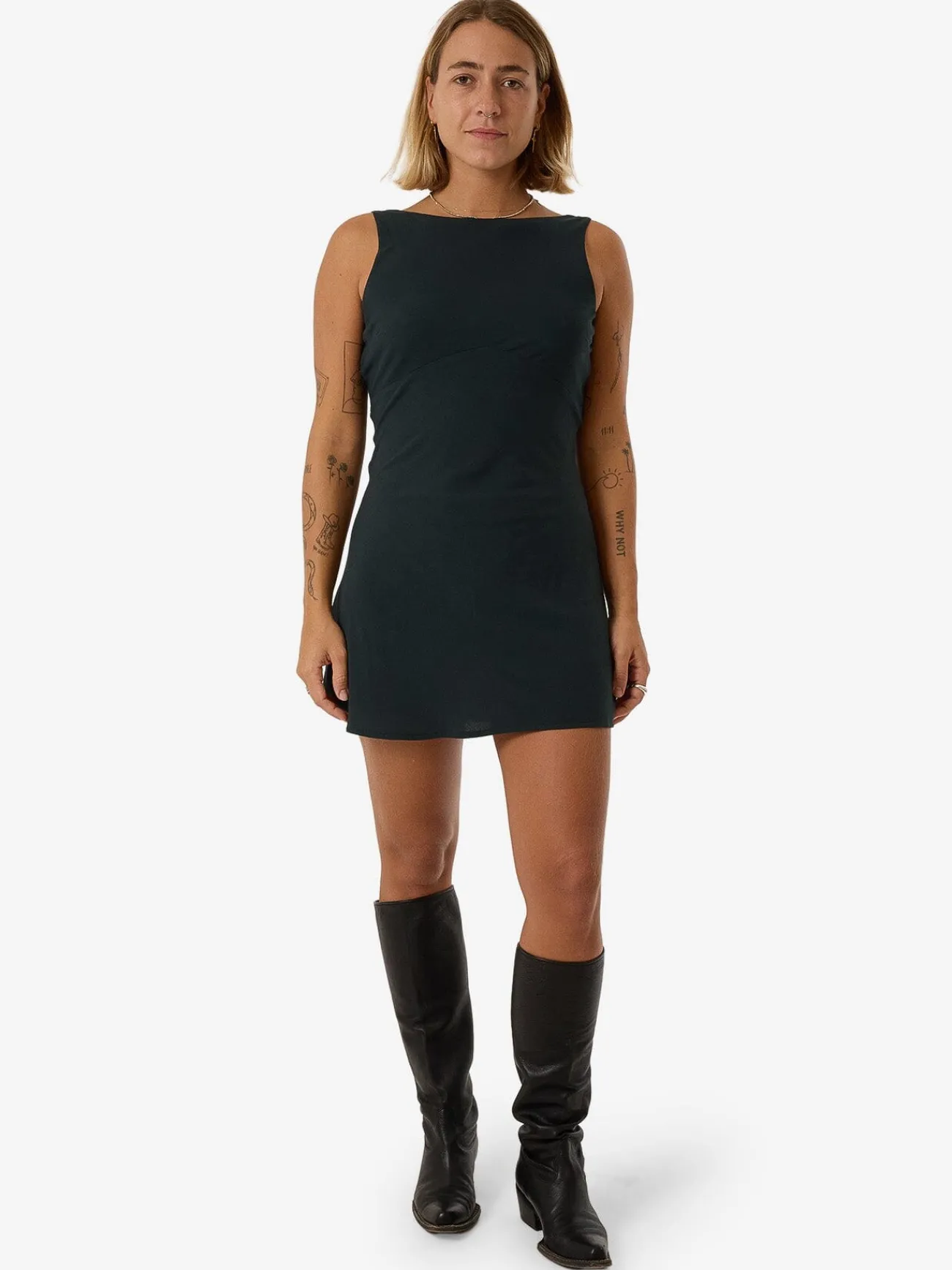 Discount Thrills Xavier Bias Mini Dress - Dark Jade DarkJade