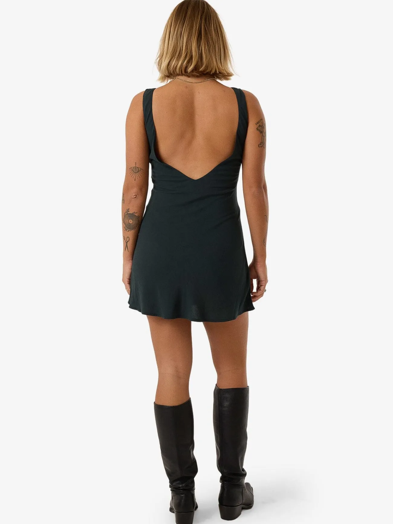 Discount Thrills Xavier Bias Mini Dress - Dark Jade DarkJade