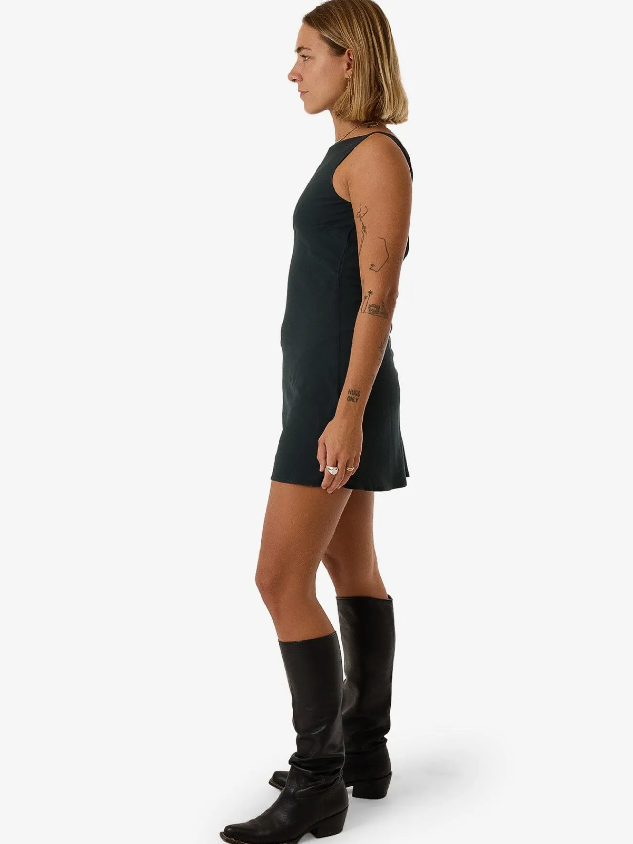 Discount Thrills Xavier Bias Mini Dress - Dark Jade DarkJade