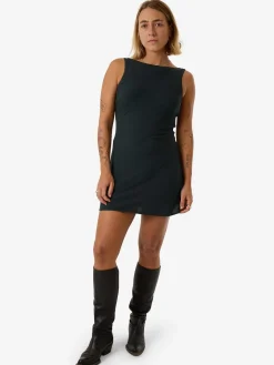 Discount Thrills Xavier Bias Mini Dress - Dark Jade DarkJade