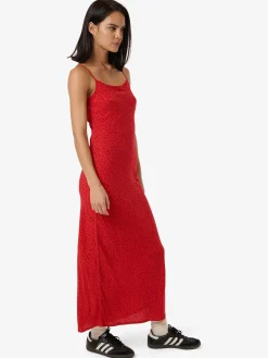 Outlet Thrills Zinnia Bias Dress - Flame Red FlameRed