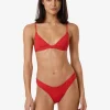Discount Thrills Zinnia Classic Bikini Bottom - Flame Red FlameRed
