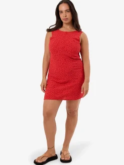 Best Thrills Zinnia Xavier Bias Mini Dress - Flame Red FlameRed